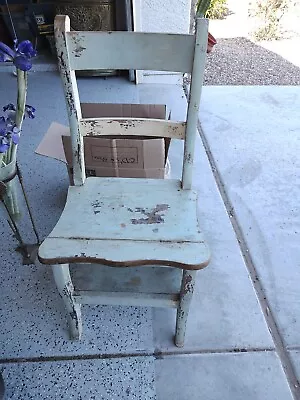 ￼Antique Wooden Library Chair Original • $80