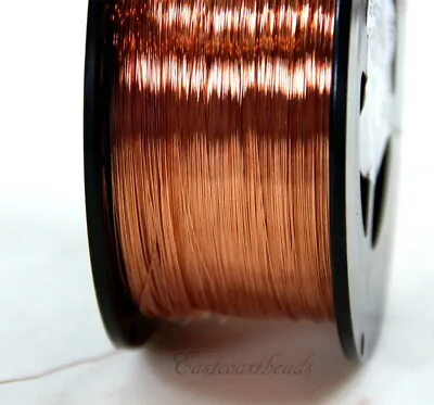 Copper Wire 28 Gauge ROUND Dead Soft Copper Jewelry Wire 50 Feet 11 • $3.59