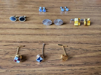 £3.95 • Buy Cufflinks Tie Tack Gold Plated Women Men Unisex Joblot Rare Collection Vintage