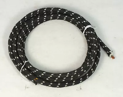 7 Feet NOS Vintage Black Cloth Heater Appliance Cord • $5.99