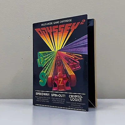 Speedway! Spin-Out! [Magnavox Odyssey 2 1978] W/ Box & Manual Tested & Working • $7