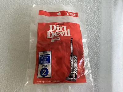 $8.99 • Buy 2- Dirt Devil, Style 2 Belts, Fits All Corded Broom Vac Models