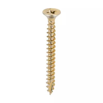 Professional Woodscrew Yellow Gold Turbo Wood Pvc Screw Countersunk Screws Pozi • $185.08