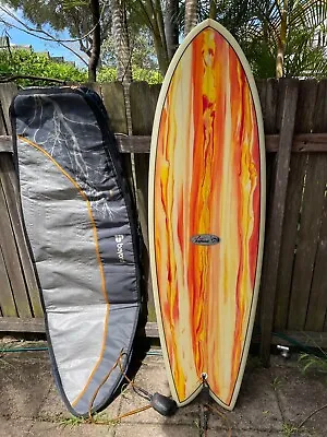 Jed Noll (collab With Greg Noll) 5'10 Fish Surfboard • $699