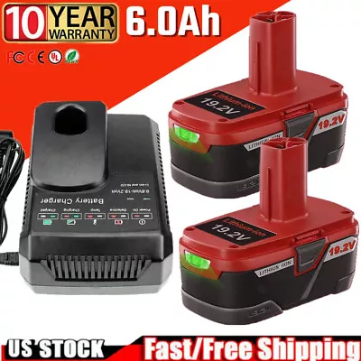 6.0Ah For Craftsman 19.2 Volt Diehard Battery C3 130279005 11375 11376 / Charger • $17