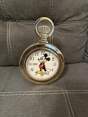 Vtg  Lorus Quartz~ Disney  Mickey Mouse - Free Standing Clock • $10