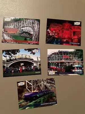 $9.99 • Buy RARE 5 Kennywood Pittsburgh Roller Coaster Trading Cards Amusement Park Phantom