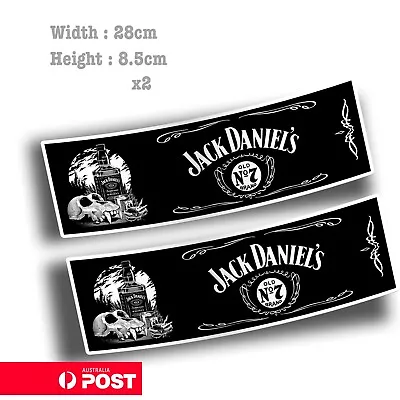 $28 • Buy Jack Daniels Whiskey Skull Logo - Fridge Bar Esky  Decal  Sticker 