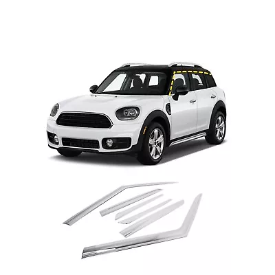 Rain Guards For Mini Countryman 2017-2022 (6PCs) Chrome Finish Tape-On Style • $68.76