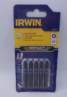 Irwin Phillips #2 Impact Power Bits New Sealed Pack Of 5 Bits • $3.99