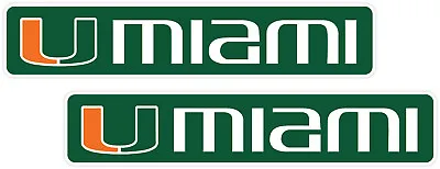 Hurricanes University Of Miami Vinyl Sticker Decal *SIZES* CornholeTruck Wall • $5.99