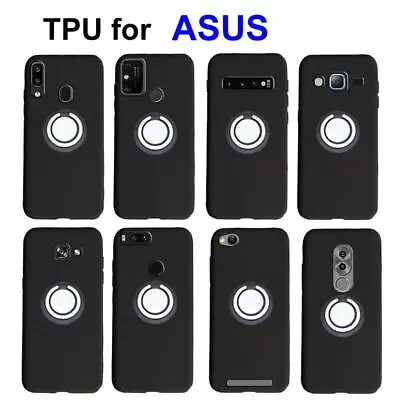 Black TPU Shell Cover With Ring For ASUS - Silicone Case • $15.39