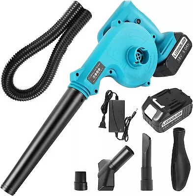 Cordless Air Blower For Makita 18v Garden Snow Dust Leaf Electric Suction Vacuum • £28.99