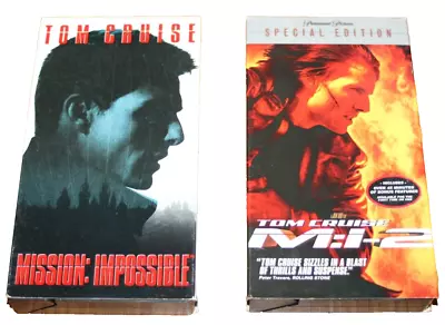 2 Tom Cruise Vhs Movies  - Mission Impossible & M:i-2 Special Edition • $4.99