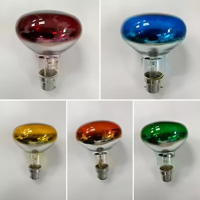 £13.50 • Buy 4x 60W R80 Coloured Reflector Dimmable Disco Spot Light Bulbs BC B22 Lamps