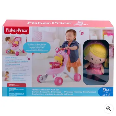 £117.06 • Buy Fisher-Price Princess Stroll-Along Musical Walker And Doll Gift Set
