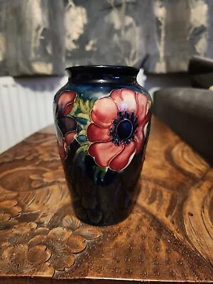 Moorcroft 1940’s Anemone 5  Baluster Vase Fully Stamped And Impressed Marks • £74.99