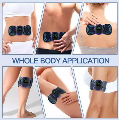Portable Mini Electric Neck Back Massager Patch Stimulator Cervical Massage • $6.50