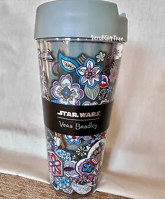 Vera Bradley 16 Oz Travel Mug STAR WARS Far Far Away Drink Cup NWT New RARE!! • $39.60