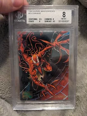 Carnage 1995 Marvel Masterpieces # 19 Graded 8 NM • $18.99