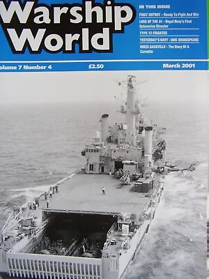 Warship World Magazine 2001 March Hmcs Sackville Loss Of The A1 Submarine  • £6