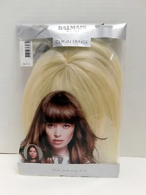 Balmain Memory Hair Clip-In Fringe Extension~Bright Blonde • $16.99