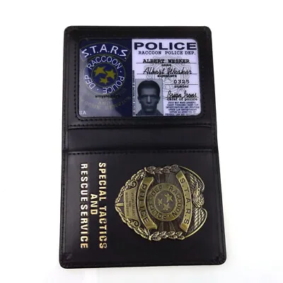 Resident Evil S.t.a.r.s Albert Police Metal Badge With ID Wallet Holder Case • $27.99