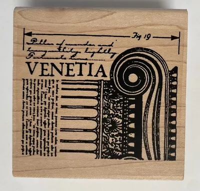 Limited Edition Column Venetia Collage Measurement 2002 Rubber Stamp 8505J • $8.95