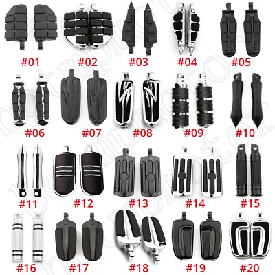 Motorcycle Highway Foot Pegs Pedals For Harley Road King Street Glide Touring • $39.42