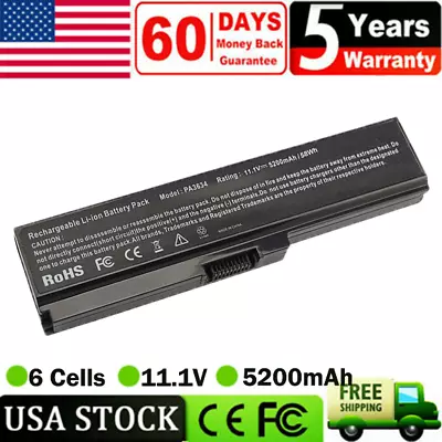 Laptop Battery PA3634U-1BRS For Toshiba Satellite A655 A665 C655 C655D C675 • $17.95