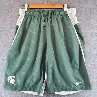 Michigan State Spartans Mens Shorts Large Green Nike Dri Fit Basketball Training • $23.95