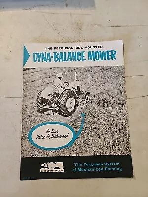 Vintage 1955 Ferguson Dyna Balance Mower Dealer Sales Brochure • $16.16