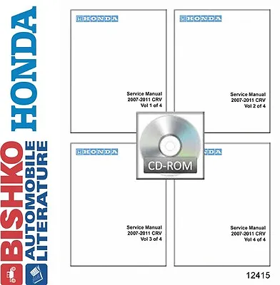 2007 2008 2009 2010 2011 Honda CR-V Shop Service Repair Manual CD • $41.49