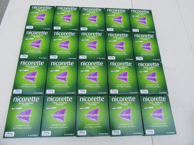£104.99 • Buy 20 X NICORETTE INHALATOR STARTER PACKS 15mg (4 CARTRIDGES + INHALATOR = 80)