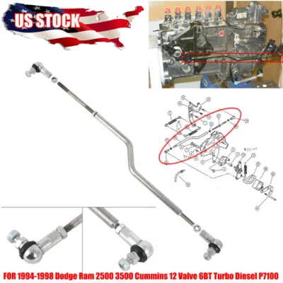 $51.39 • Buy Accelerator Linkage Rod Ends FOR 1994-98 Dodge Ram 2500 3500 Cummins 12v  P7100