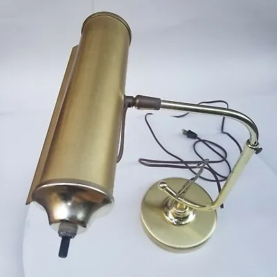  Vintage Brass Bankers Piano Music Note Desk Table Lamp Light • $62.99