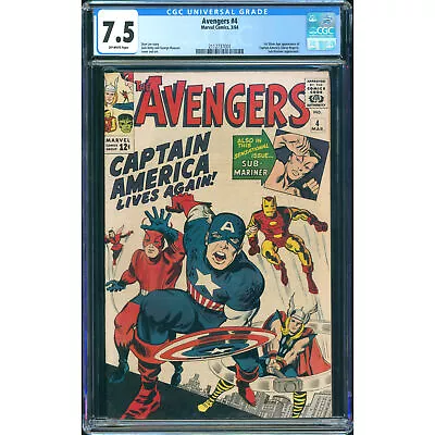 Avengers #4 (Marvel 1967) CGC 7.5 • $5500