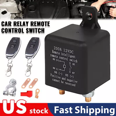 Car Battery Switch Disconnect Power Kill Master Isolator Cut Off Remote Control • $16.78