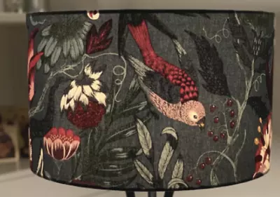 Lampshade - Handmade - IKEA FILODENDRON Fabric - Flowers - Birds - Butterfly  • £24.99