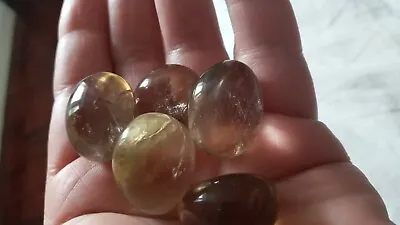 3  Real Citrine Natural (Unheated) Tumble Stone 20-30 Mm Crystal Healing Reiki  • £10.50