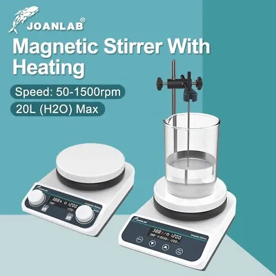 JOANLAB Magnetic Stirrer Hot Plate Heating Laboratory Hotplate  Stirring Bar • $99