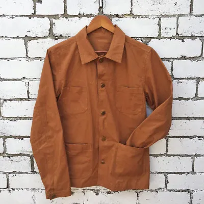 60s Style French Duck Brown Cotton Canvas Chore Jacket - Various Sizes  • £55