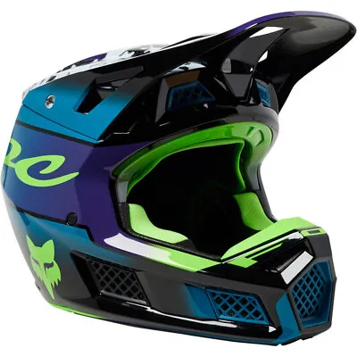 NEW Fox V3 RS Dkay Maui Blue Motocross Dirt Bike Helmet • $499