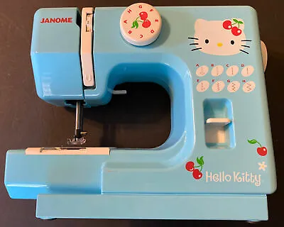 $89.95 • Buy 2005 Janome Hello Kitty Blue Sewing Machine Model 525 Blue Color Sold As Is 