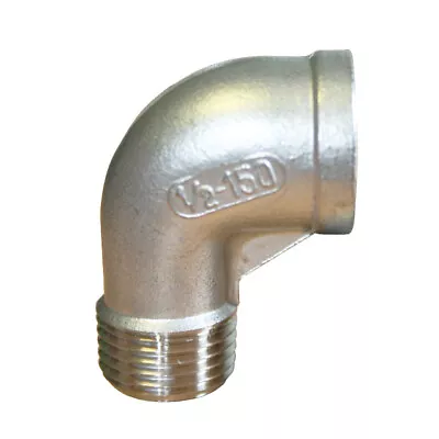 £0.99 • Buy Stainless Steel 90 Deg Elbow BSP Male X Female 1/4 