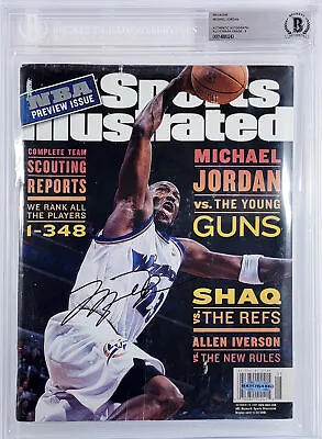 Michael Jordan Autographed SI Bulls Auto Grade Mint 9 UDA & Beckett 14880243 • $2950