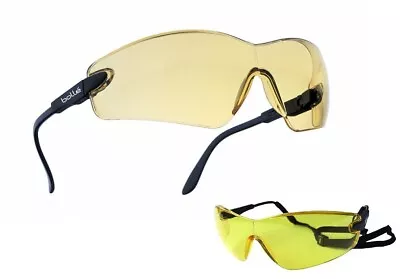 Bolle Viper Yellow Lens Glasses Impact Resistant + Free Neck Cord - Safety Specs • £7.15