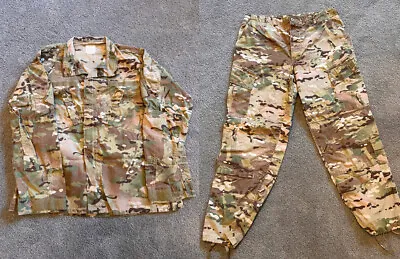 US Army Flame Resistant Multicam OCP Combat Pants & Coat Set W/ Bug Repelant • $68.13