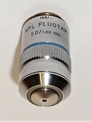 $269 • Buy Leitz 50X NPL Fluotar Oil Immersion  Microscope Objective 