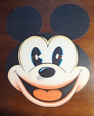 Vintage Disney  Mickey Mouse  Paper Mask 1933 Lithograph U.S.A. + Disney Hanky • $49.99
